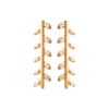 Eden Hoop Earrings in 925 Sterling Silver Plated Rhodium or 18K Gold Plated, view 2