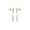 Elizabeth Front Hoop Earrings in 18K Gold Plated, view 2