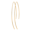 Aria Long Earrings in 18K Gold Plated, view 2