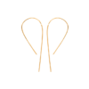Aria Long Earrings in 18K Gold Plated, view 3