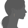 Aria Long Earrings in 18K Gold Plated, view 5