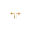 Sunset Stud Earrings in 18K Gold Plated, view 2