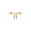 Mystigrey Mina 18K Gold Plated Earrings for Women Golden
