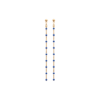 Georgette Blue Earrings in 18K Gold Plated