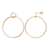 Savannah Horizontal Hoop Earrings in 18K Gold Plated