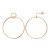 Mystigrey Savannah 18K Gold Plated Horizontal Hoop Earrings for Women