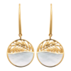 Tamara Mother of Pearl Earrings in 925 Sterling Silver Plated Rhodium or 18K Gold Plated