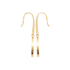 Tamara Mother of Pearl Earrings in 925 Sterling Silver Plated Rhodium or 18K Gold Plated, view 2