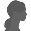 Leah Hearts Earrings in 18K Gold Plated, view 4