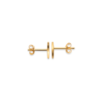 Load image into Gallery viewer, Mystigrey Moon and Sun 18K Plated Gold Mat Stud Earrings for Women
