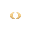 Moon Matte Stud Earrings in 18K Gold Plated