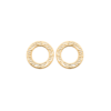 Tara Circle Earrings in 925 Sterling Silver Plated Rhodium or 18K Gold Plated