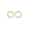Mystigrey Tara 18K Plated Gold Circle Earrings for Women