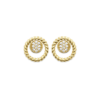 Load image into Gallery viewer, Mystigrey Myra 18K Plated Gold Earrings for Women with Cubic Zirconia
