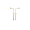 Paige Earrings in 18K Gold Plated, view 3