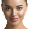 Paige Earrings in 18K Gold Plated, view 2