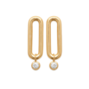 Mystigrey Mackenzie 18K Gold Plated Earrings for Women with Cubic Zirconia