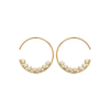 Mystigrey Chloe 18K Gold Plated Earrings for Women with Cubic Zirconia