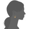 Load image into Gallery viewer, Mystigrey Lucy 18K Gold Plated Earrings for Women – Large Hoop and Dot
