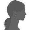 Oceana Hoop Earrings in 925 Sterling Silver Plated Rhodium or 18K Gold Plated, view 8