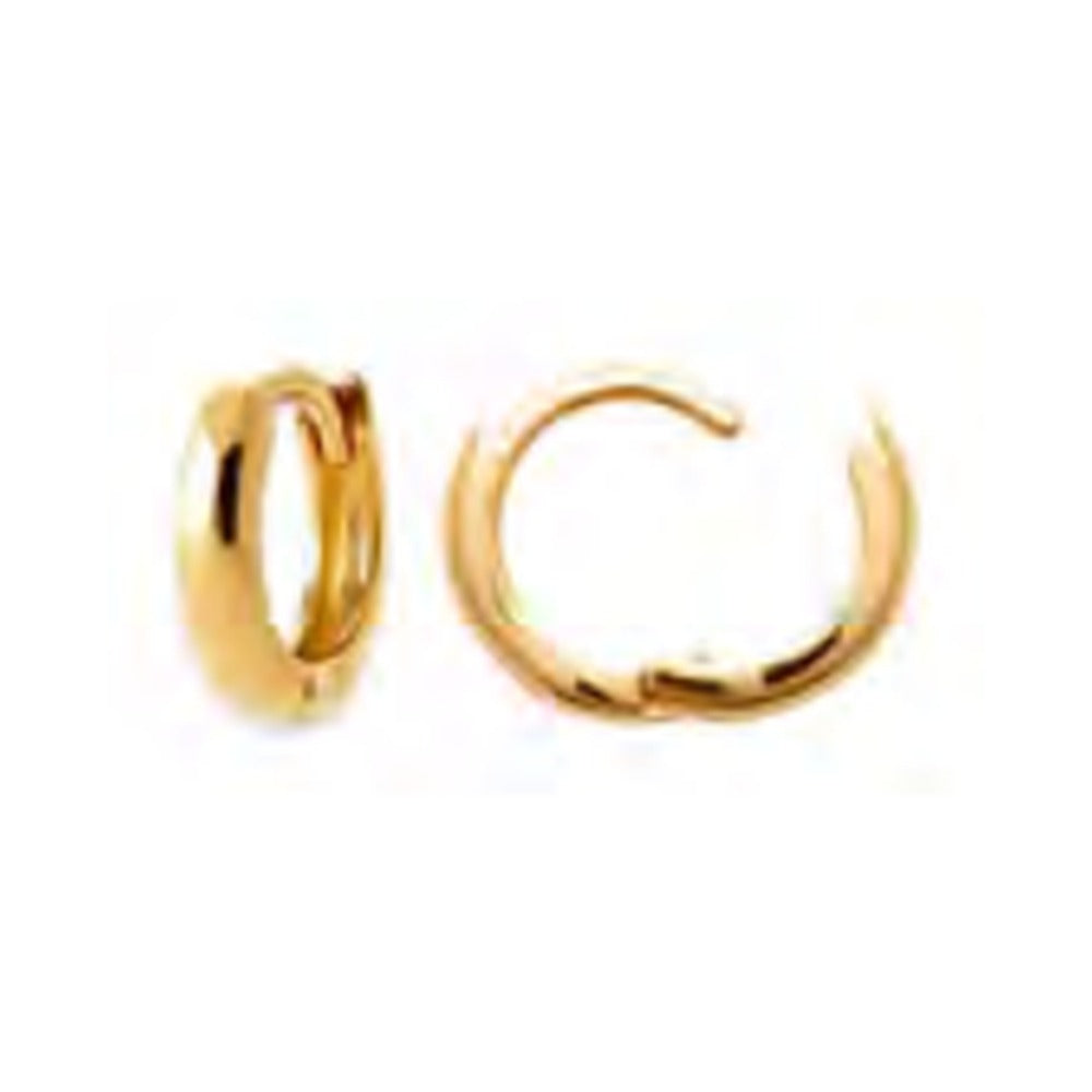 Kali Huggie Hoop Earrings 10 mm, 18K Gold Plated