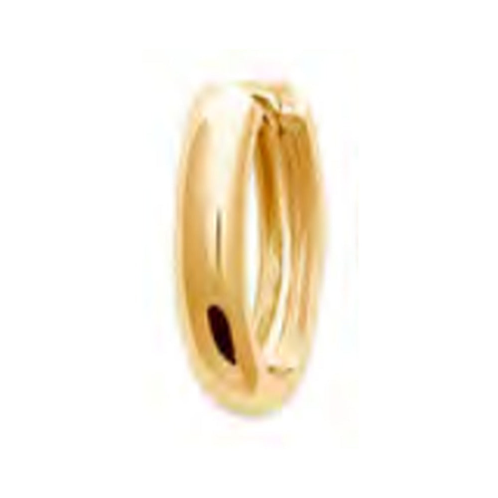 Olea Oval Hoop Earrings, 18K Gold Plated