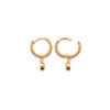 Dana Hoop Earrings in 925 Sterling Silver Plated Rhodium or 18K Gold Plated, view 8