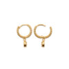 Dana Hoop Earrings in 925 Sterling Silver Plated Rhodium or 18K Gold Plated, view 10