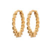 Mystigrey Alice 18K Gold Plated Hoop Earrings 20 cm