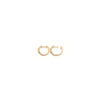 Leticia Hoop Earrings in 925 Sterling Silver Plated Rhodium or 18K Gold Plated, view 12