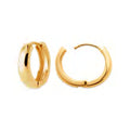 Mara Hinged Hoop Earrings, 18K Gold Plated