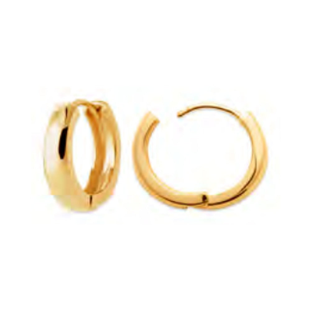 Mara Hinged Hoop Earrings, 18K Gold Plated