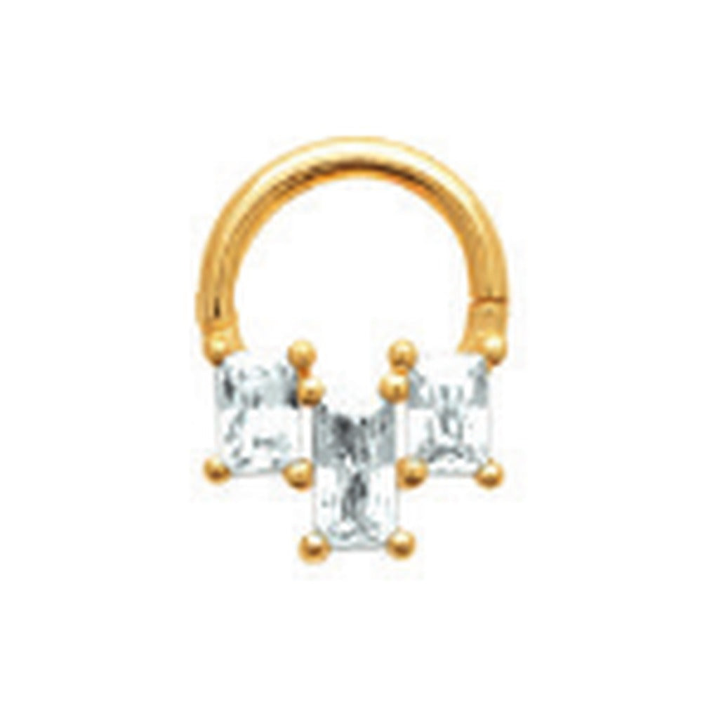 Sia Hoop Earring, 18K Gold Plated