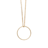 Load image into Gallery viewer, Mystigrey Lola Circle .925 Sterling Silver Plated Rhodium and 18K Gold Plated Pendant

