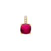 Load image into Gallery viewer, Mystigrey Alizee Georgia 18K Gold Plated Pendant for Women with Cubic Zirconia and Red

