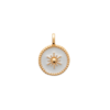 Ophelia White Pendant in 18K Gold Plated