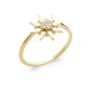 Sun Geo Ring in 18K Gold Plated