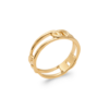 Julie Ring in 925 Sterling Silver Plated Rhodium or 18K Gold Plated