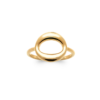 Mystigrey Octavia 18K Gold Plated and .925 Sterling Silver Plated Rhodium Ring