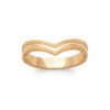 Aria Chiseled Ring in 925 Sterling Silver Plated Rhodium or 18K Gold Plated, view 4