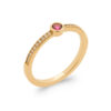 Mystigrey Anais 18K Gold Plated Ring with Cubic Zirconia