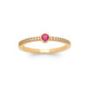 Load image into Gallery viewer, Mystigrey Anais 18K Gold Plated Ring with Cubic Zirconia
