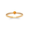 Load image into Gallery viewer, Mystigrey Anais 18K Gold Plated Ring with Cubic Zirconia
