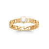 Load image into Gallery viewer, Kenna .925 Sterling Silver Plated Rhodium and 18k Gold Plated Ring Cubic Zirconia
