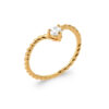Tilly 1 Ring in 925 Sterling Silver Plated Rhodium or 18K Gold Plated