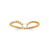 Tilly 1 Ring in 925 Sterling Silver Plated Rhodium or 18K Gold Plated, view 2