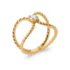 Tilly Ring in 925 Sterling Silver Plated Rhodium or 18K Gold Plated