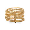 Marjory R9 Ring in 925 Sterling Silver Plated Rhodium or 18K Gold Plated, view 4