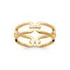 Mack Band Ring in 925 Sterling Silver Plated Rhodium or 18K Gold Plated, view 4