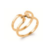 Mack Ring in 925 Sterling Silver Plated Rhodium or 18K Gold Plated